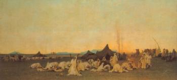 古斯塔夫 阿奇 吉勞梅特 Evening Prayer in the Sahara 古斯塔夫 阿奇 吉勞梅特 Evening Prayer in the Sahara